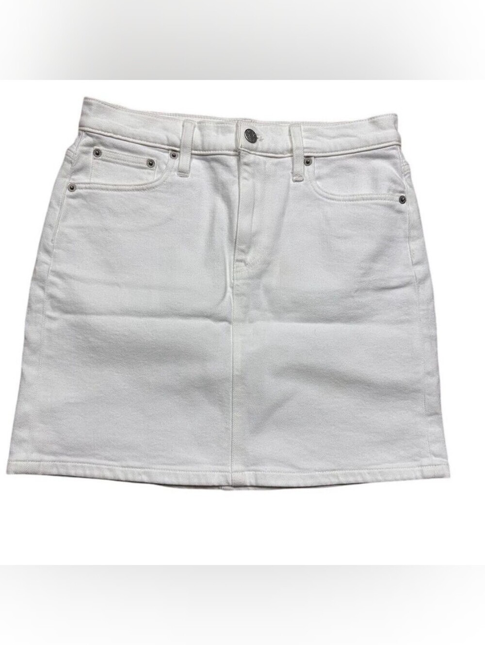 NWT J. Crew White Denim Mini Skirt